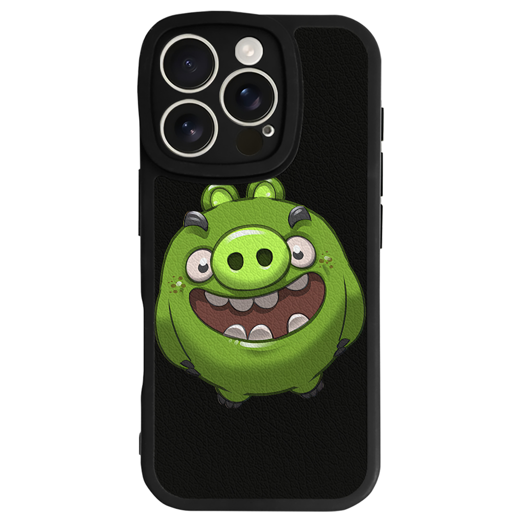 （画像用） Angry Birds アングリーバード 【iPhone 16シリーズ対応】シリコンスマホケース（レザー調） 材質：シリコン